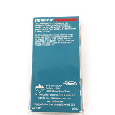 Rebel Crickhopper Ultralight Artificiale, Oro, 2.6g, Topwater, #11678