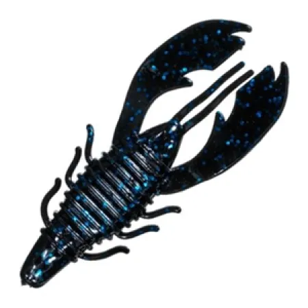 Berkley Havoc Craw Fatty Esca siliconica, Black Blue Fleck, 10cm, #11699