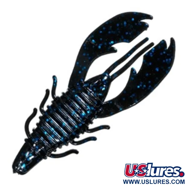 Berkley Havoc Craw Fatty Esca siliconica, Black Blue Fleck, 10cm, #11699