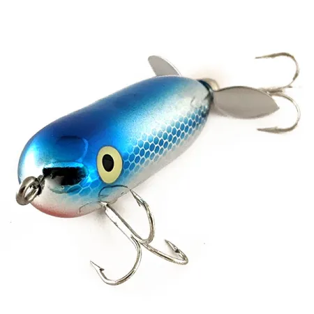 Heddon Baby Torpedo Esca Topwater, Blu Argento, 7g, Elica, #11712