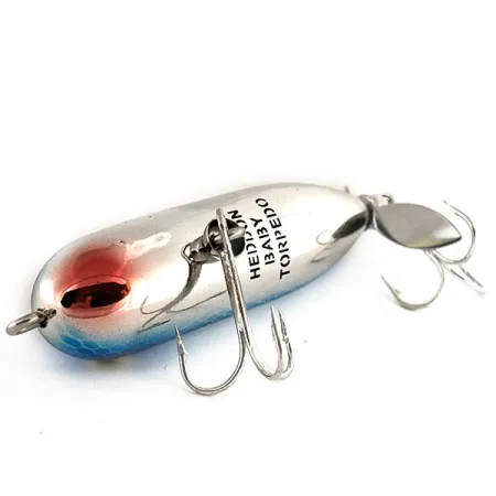 Heddon Baby Torpedo Esca Topwater, Blu Argento, 7g, Elica, #11712