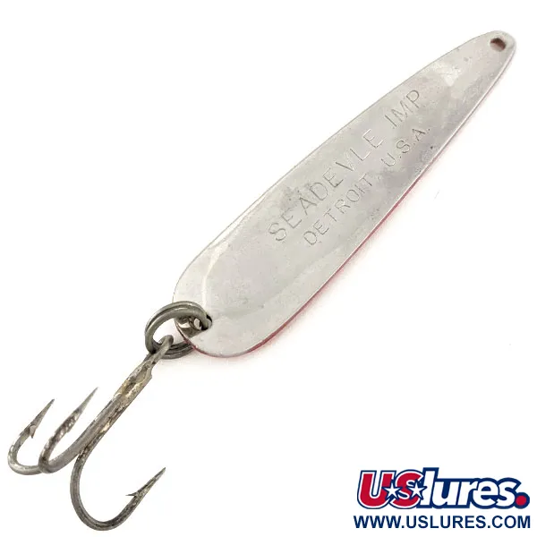 Eppinger Dardevle Seadevle Imp Ondulante, Rosso/Bianco/Nickel, 28g, #11723