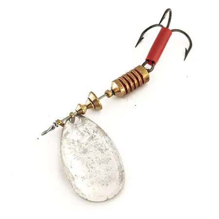 Mepps Aglia 3 Cucchiaino, Argento, 7g, Guaina Rossa, #11734