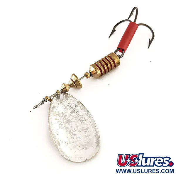 Mepps Aglia 3 Cucchiaino, Argento, 7g, Guaina Rossa, #11734