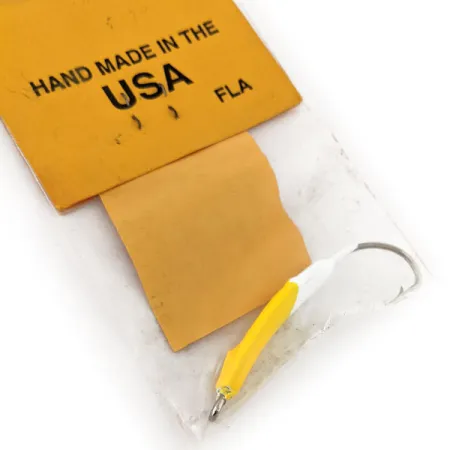 Doc's Goofy Jig Jig Pompano, Bianco / Giallo, 7g, Artigianale, #11757