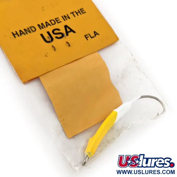 Doc's Goofy Jig Jig Pompano, Bianco / Giallo, 7g, Artigianale, #11757