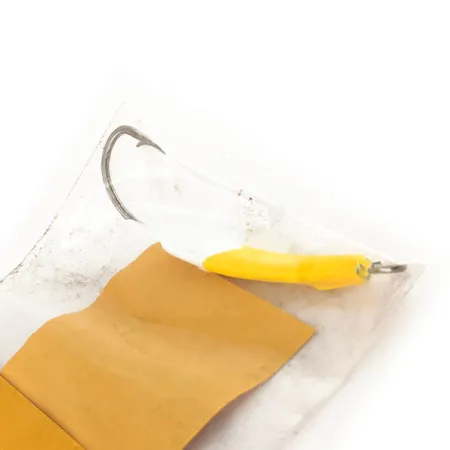 Doc's Goofy Jig Jig Pompano, Bianco / Giallo, 7g, Artigianale, #11757