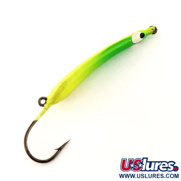 Jack's Jigs Ice Jig Verticale, Giallo/Verde, 7g, Occhiello, #11759