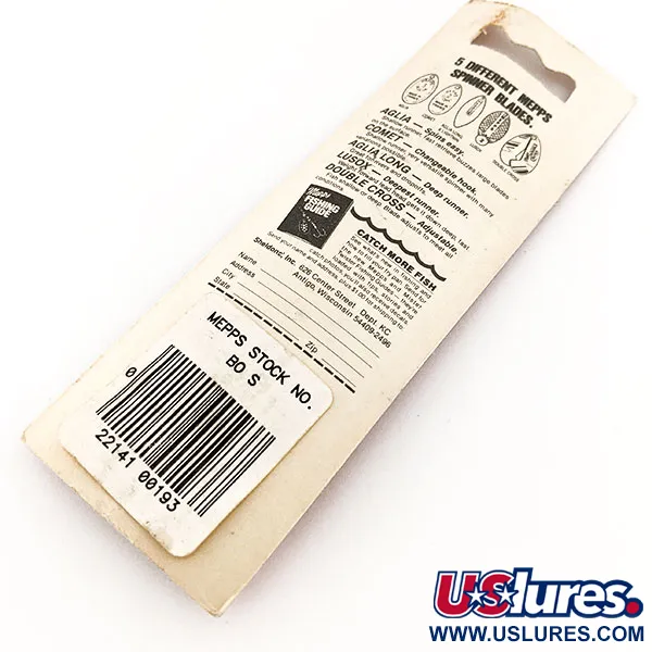 Mepps Aglia 0 Cucchiaino, Argento, 2.5g, Tubicino Rosso, #11761