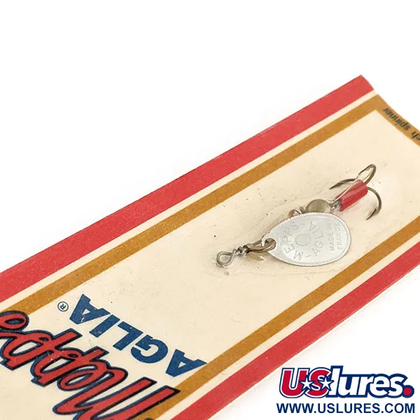 Mepps Aglia 0 Cucchiaino, Argento, 2.5g, Tubicino Rosso, #11761