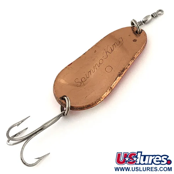 Pecos River Spinno-King 0 Ondulante, Rosso / Bianco / Rame, 14g, #11779