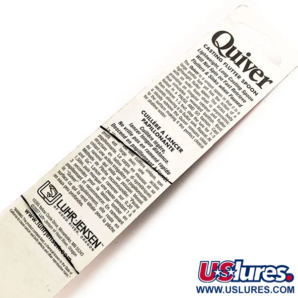 Luhr Jensen Quiver Ondulante, Grigio/Arancio, 39g, asimmetrico, #11781