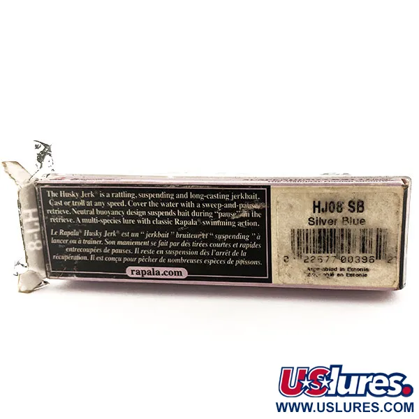 Rapala Husky Jerk 8 Minnow, Silver Blue, 6g, suspending, #11789