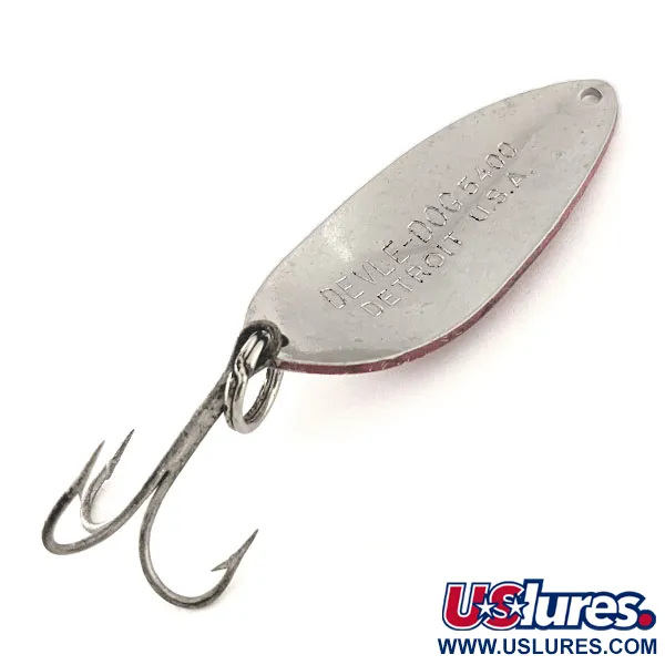 Dardevle Devle Dog 5400 Ondulante, Rosso / Bianco / Nichel, 14g, #11797