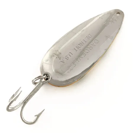 Ondulante Eppinger Dardevle Dardevlet, Giallo/Verde/Nickel, 19g, Vintage, #11798