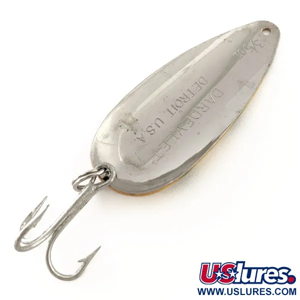 Ondulante Eppinger Dardevle Dardevlet, Giallo/Verde/Nickel, 19g, Vintage, #11798