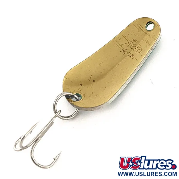 Aeroplane Spinner Aero Ondulante, Verde/Bianco/Oro, 7g, Vintage, #11803