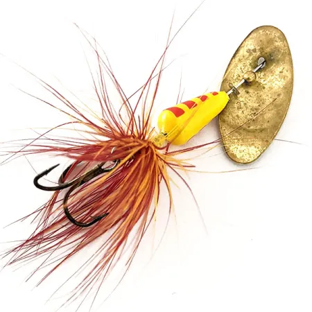 Yakima Bait Vibric Rooster Tail Cucchiaino, Giallo/Rosso, 4g, #11817