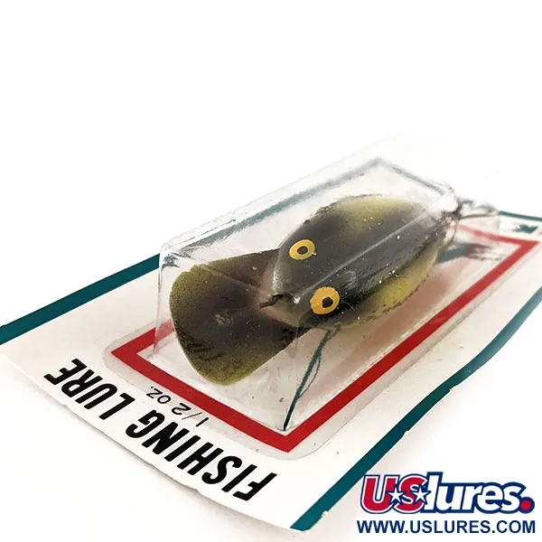 Kmart Kresge #K02 Crankbait, Giallo/Nero/Glitter, 14g, #11835