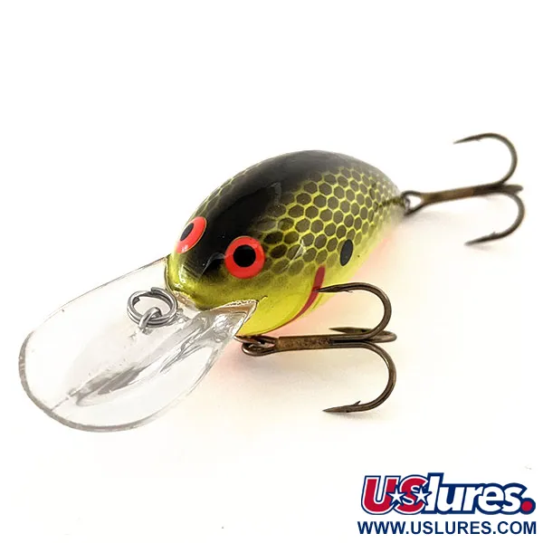 Bomber B04A UV Crankbait, Chartreuse Nido d'ape, 8g, UV Glow, #11853