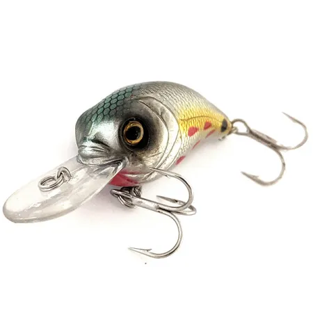 Bass Pro Shops XPS Lazer Eye Crankbait, Argento-Oro, 9g, Rattle, #11875