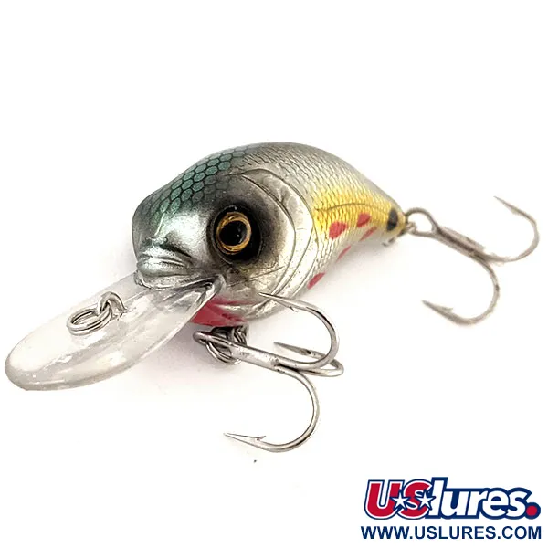 Bass Pro Shops XPS Lazer Eye Crankbait, Argento-Oro, 9g, Rattle, #11875