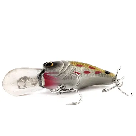 Bass Pro Shops XPS Lazer Eye Crankbait, Argento-Oro, 9g, Rattle, #11875