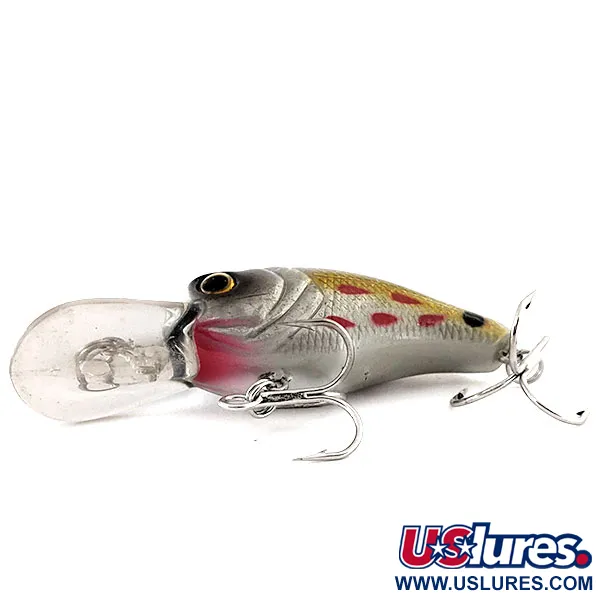 Bass Pro Shops XPS Lazer Eye Crankbait, Argento-Oro, 9g, Rattle, #11875