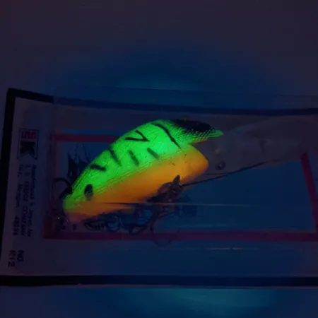 Kmart Kresge #K12 Deep-Diver, Fire Tiger, 14g, Fluorescente, #11892