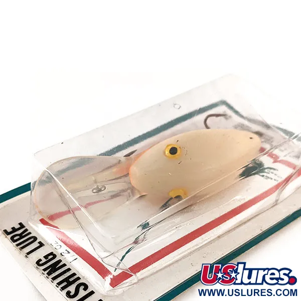 Kmart Kresge #K1 Italy Crankbait, Bianco / Arancio, 14g, Deep, #11893