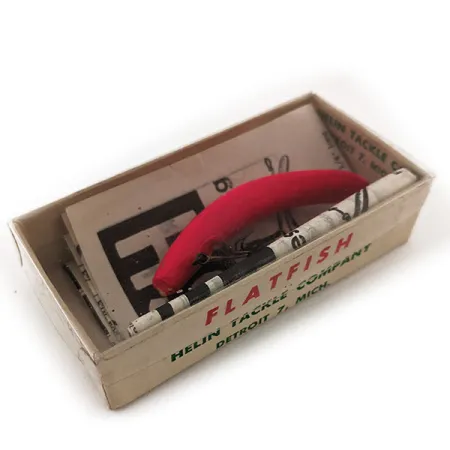 Flatfish F6 Helin Tackle UV Esca, Rosso Fluorescente, 3g, #11910