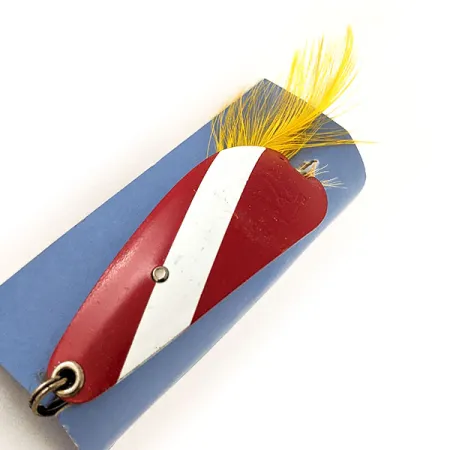 Weezel Weedless Rex Spoon Ondulante, Red / White, 12,5g, Antialga, #11937