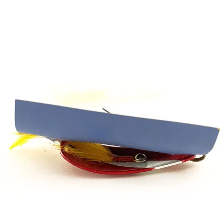 Weezel Weedless Rex Spoon Ondulante, Red / White, 12,5g, Antialga, #11937