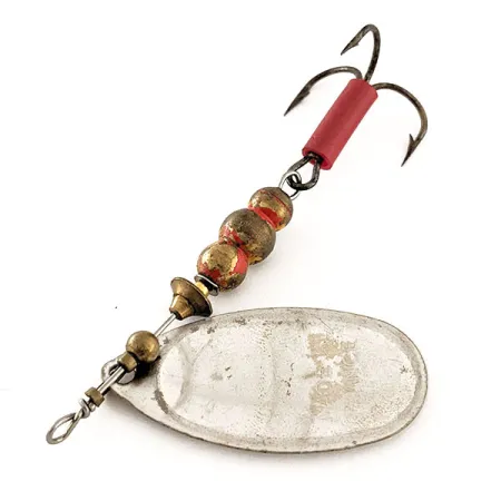 Mepps Aglia 4 Cucchiaino, Argento, 9g, Tubicino Rosso, #11963