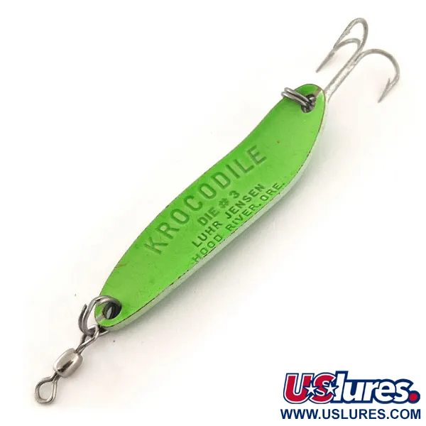 Luhr Jensen Krocodile Die #3 UV Ondulante, Verde, 10g, UV, #11967