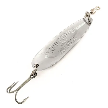 Luhr Jensen Krocodile Die #4 Ondulante, Nichel/Blu, 14g, USA, #11969