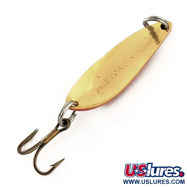 Acme Fiord Spoon Jr Ondulante, Rosso/Bianco/Oro, 3,4g, USA, #11975