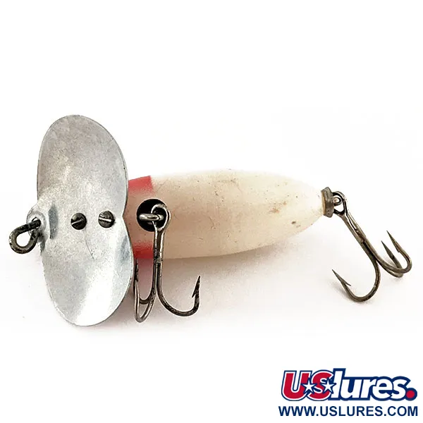 Kmart Kresge #304 Esca Topwater, Rosso / Bianco, 7g, Superficie, #12015