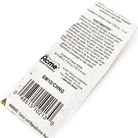 Acme Kastmaster Ondulante, Nickel / Verde, 7g, Ottone, #12049