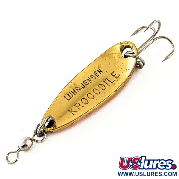 Luhr Jensen Krocodile UV Ondulante, Gold/Orange, 9g, UV-Glow, #12076