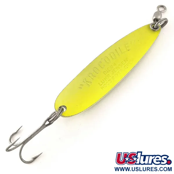 Luhr Jensen Krocodile Die #4 UV Ondulante, Giallo, 21g, UV, #12095