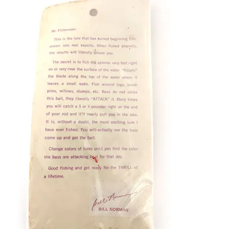 Bill Norman Red Man Spinnerbait, Nichel/Chartreuse, 11g, #12105