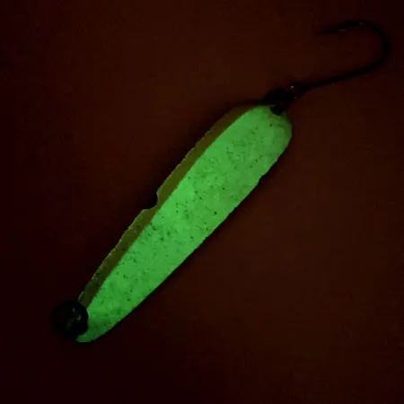 Luhr Jensen Flutter Spoon Glow Ondulante, Nickel/Bianco/Giallo, 4g, #12142