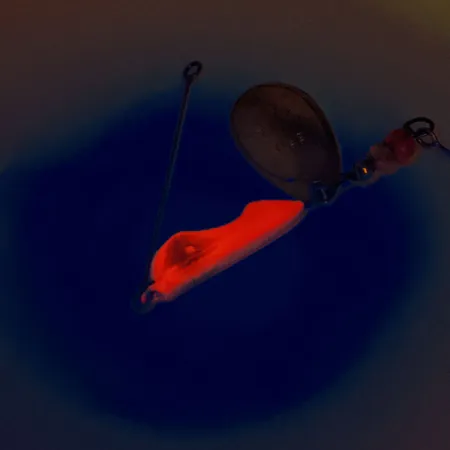 Erie Dearie Walleye Killer - UV Spinner, Rosso / Nichel, 14g, UV, #12160