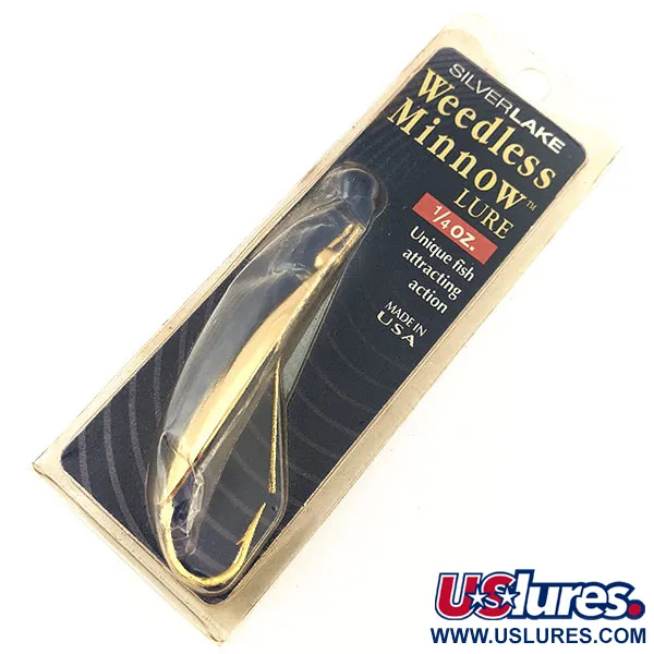 Weedless Silverlake Minnow Ondulante, Oro, 7g, Antialga, #12201