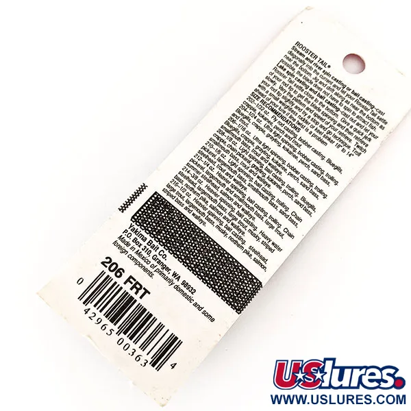 Yakima Bait Worden’s Original Rooster Tail, Fire Tiger, 1.77g, Cucchiaino Rotante #17521