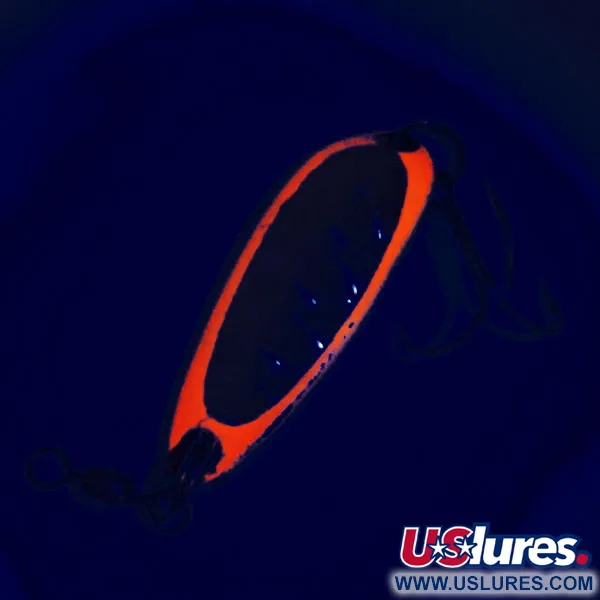 Luhr Jensen Krocodile Ondulante, Rosso / Ottone, 9g, UV Glow, #12316