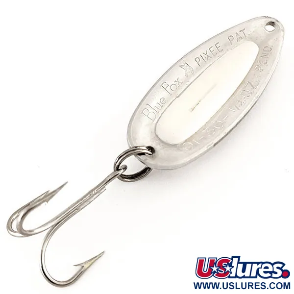 Blue Fox Pixee Ondulante, Nichel martellato / Bianco, 14g, Uovo, #12317