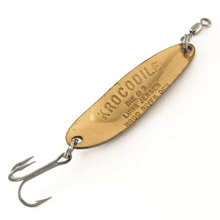 Luhr Jensen Krocodile Die #3 UV Ondulante, Ottone/Rosso, 10g, UV, #12325