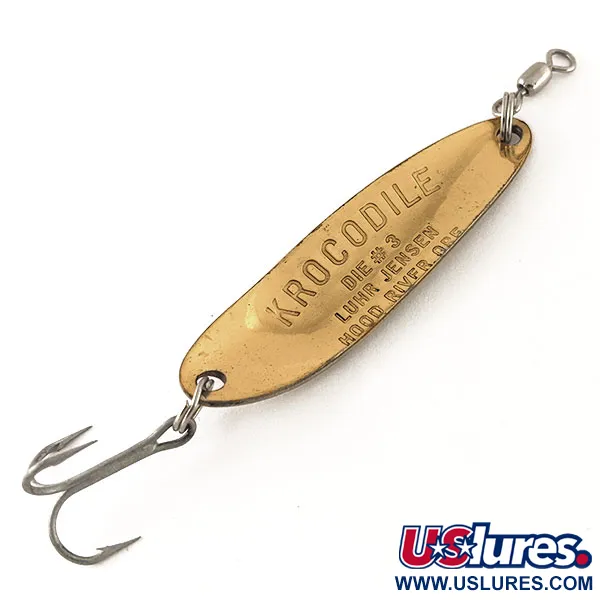 Luhr Jensen Krocodile Die #3 UV Ondulante, Ottone/Rosso, 10g, UV, #12325